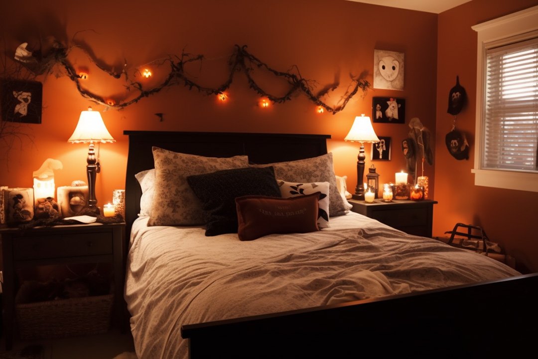 Cozy Halloween Bedroom Decor