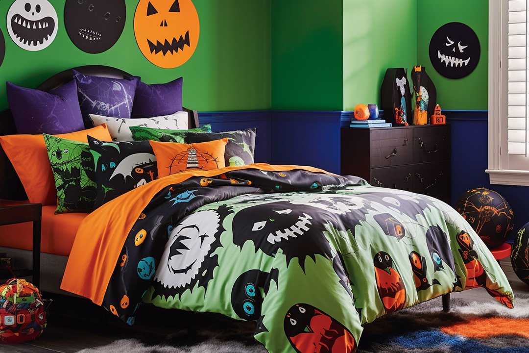 Monster Mash-Up for a Spooky Halloween Bedroom