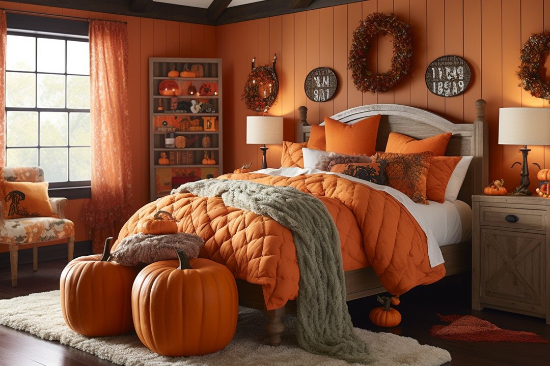 Pumpkin Patch- Halloween Themed Bedroom