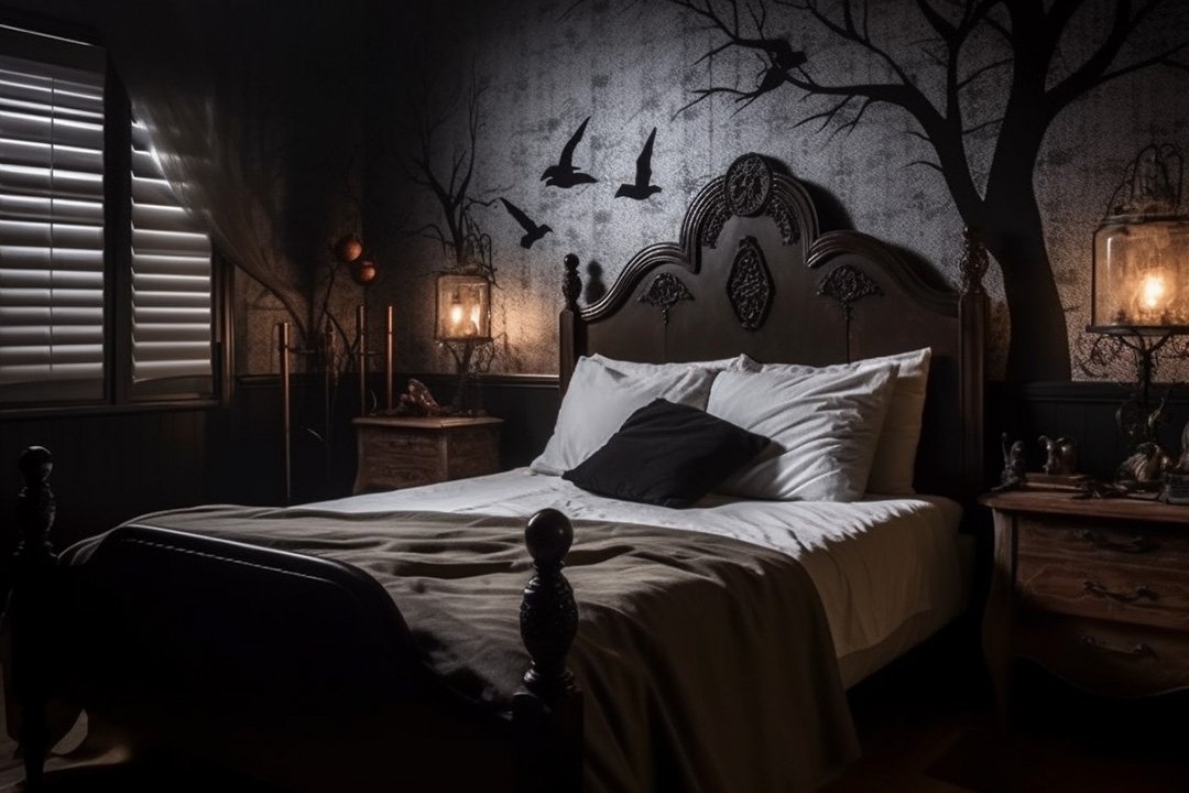 Make a Halloween Spooky Forest in the Bedroom