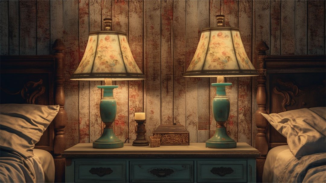 Vintage and Rustic Bedroom Lamps