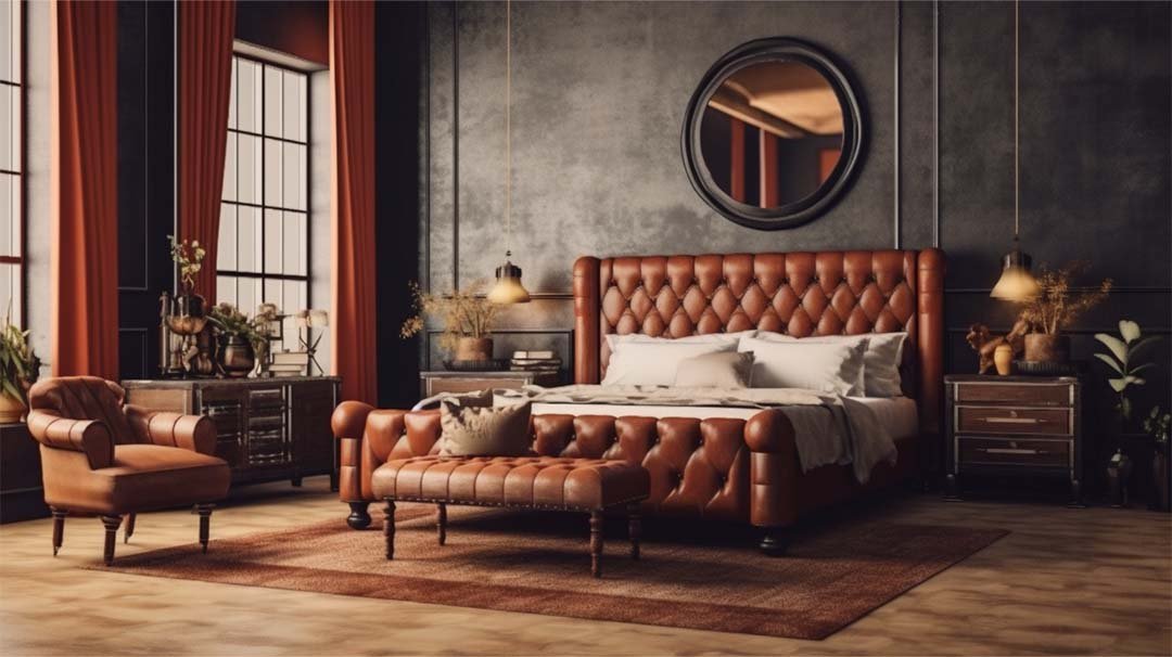 Vintage Brown Decor in Bedroom