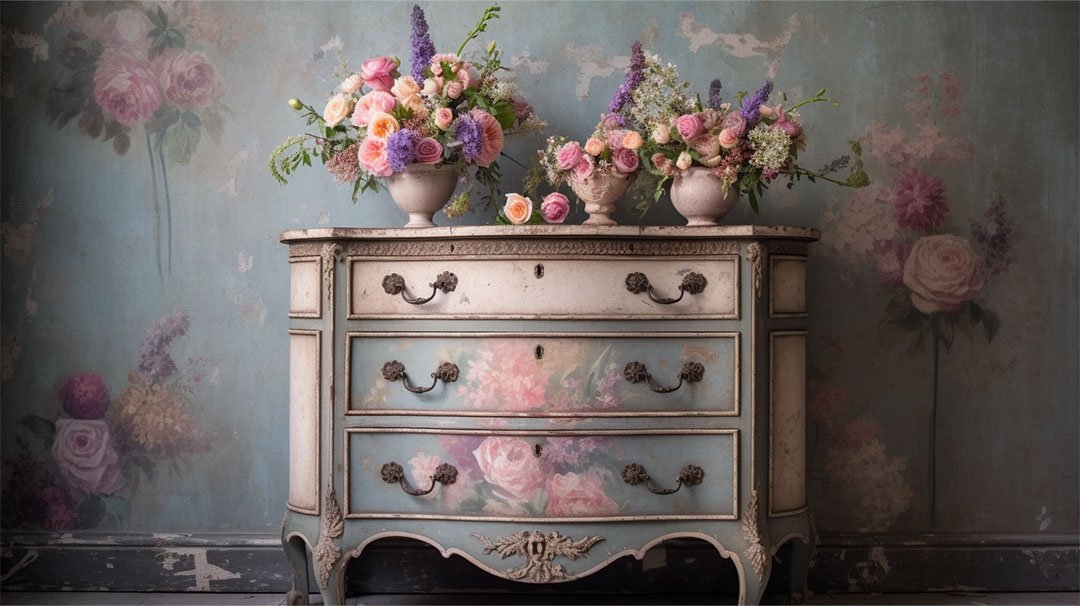 Vintage Florals- Painting Ideas for a Dresser