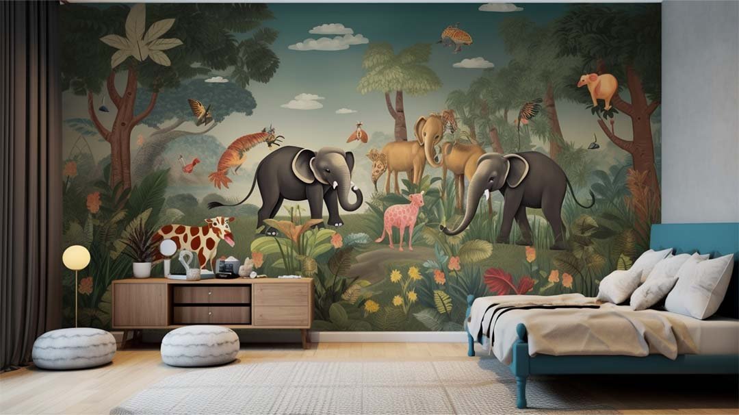 Make a Vibrant Look with Wall Murals