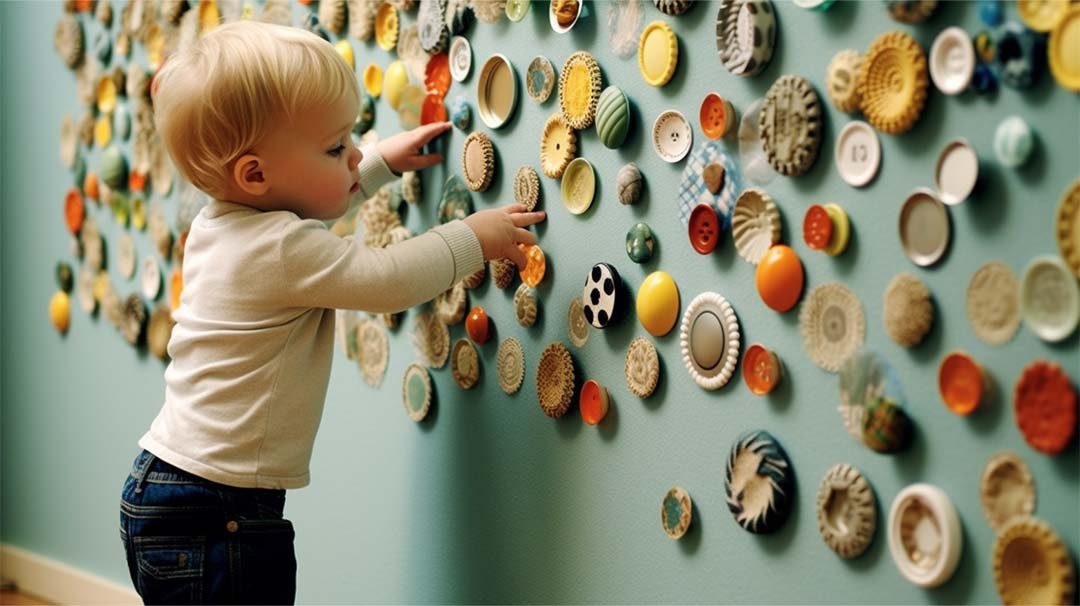 Let your Toddler Explore with the Sensory Wall