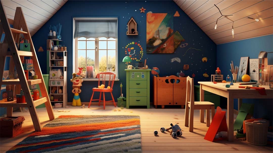 Design Toddler Room With Artistic Studio Space