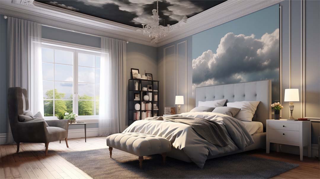 Whimsical Ceiling- Cloud Paint