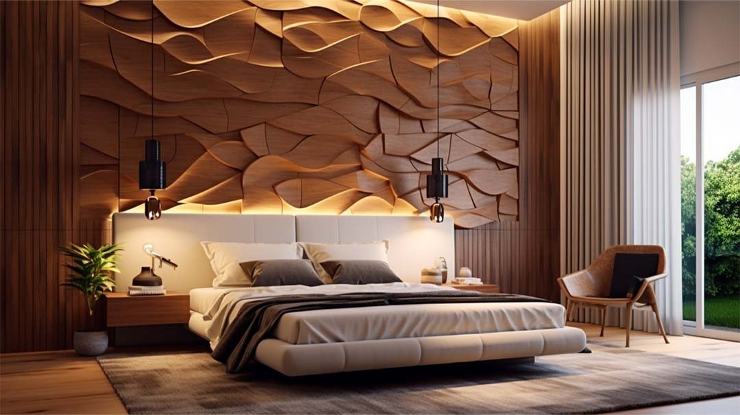 Wooden Wall Designs for Bedroom